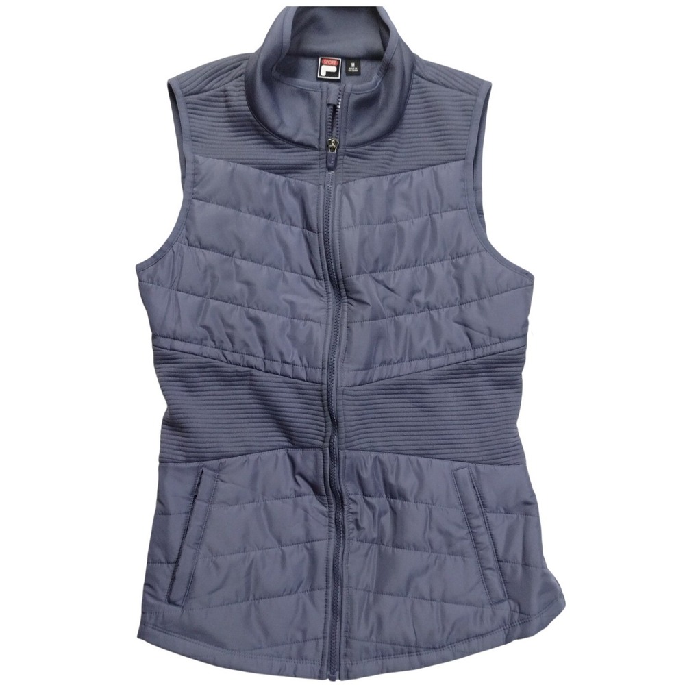 FILA Sport Women's Tru-Warm Quilted Puffer Vest Blue Size M NWT